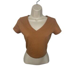 WILD FABLE Women's Size Small Cropped V-Neck Tee READ DESCRIPTION